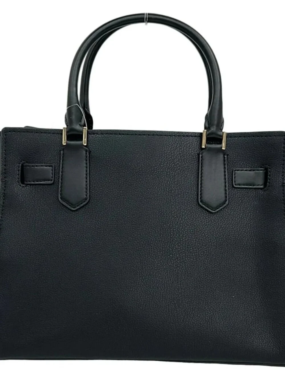 MICHAEL KORS Hamilton Medium Satchel 35T1GHMS2L Black Leather Tote Bag